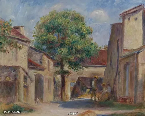 Artangle Pierre Auguste Renoir - The Farm Yard at Essoyes Print