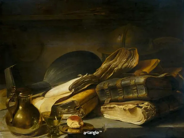 Artangle Jan Lievens - Still Life with Books Print