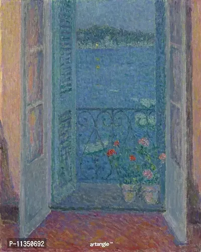 Artangle Henri Le Sidaner - Window at Twilight, Villefranche-sur-Mer, Print-thumb0