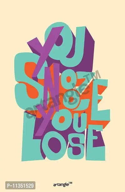 Artangle You Snooze You Lose Poster-thumb2