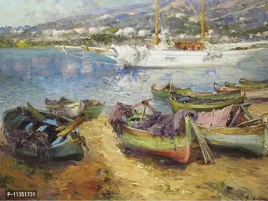 Artangle Gustave Deloye - Mediterranian Port Print-thumb0