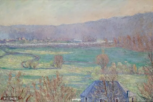Artangle Blanche Hoschede-Monet - Blue House in The Outskirts of Giverny Print-thumb0