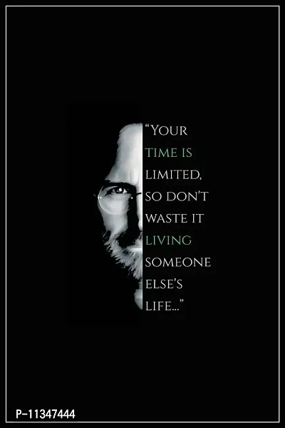 Seven Rays Abstract Steve Jobs - Your time is Limited (Small) Poster ,multicolor-thumb0