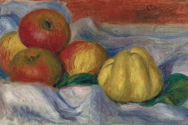 Artangle Pierre Auguste Renoir - Still Life with Apples and Quince Print