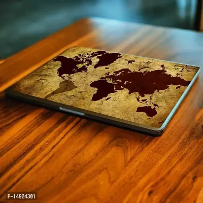Seven Rays Grunge Vintage World Map Laptop Skin-thumb3