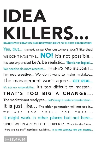 Seven Rays Idea Killer's Poster (Multicolour, 12x18-inch/Small)