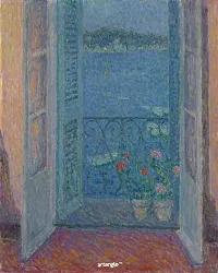 Artangle Henri Le Sidaner - Window at Twilight, Villefranche-sur-Mer, Print-thumb1