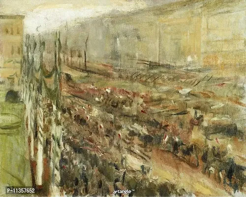 Artangle Max Liebermann - Entrance of the Troops into Pariser Platz, 1918 Print