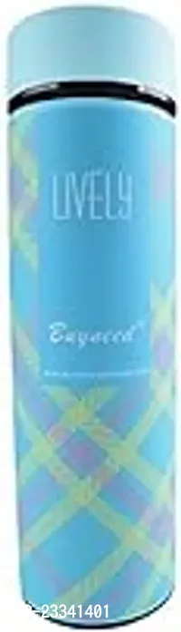 Glass Sky Blue Thermal Water Bottle For Kids-thumb0