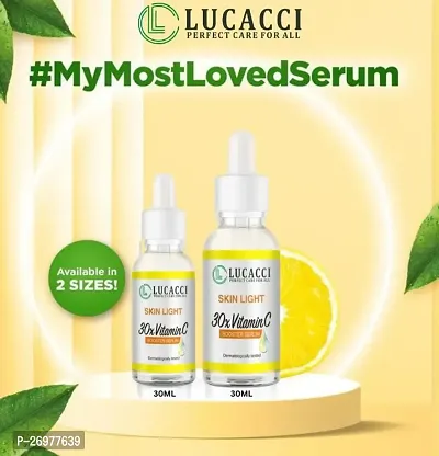 lucacci Vitamin C Face Serum Skin Brightening Whitening Anti Aging Face oil dark circle dark spots pimple removal for dry skin for oily skin Glow  Fairness