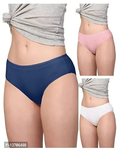 Women Ice Silk Panties Pack Of 3