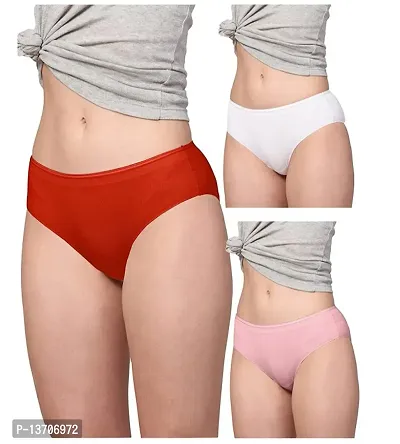 Women Ice Silk Panties Pack Of 3