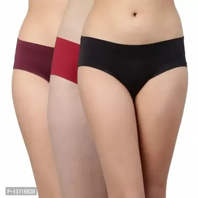 Women Ice Silk Panties Pack Of 3