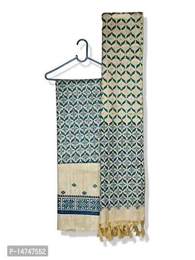 Elegant Blue Cotton  Dress Material with Dupatta For Women-thumb0