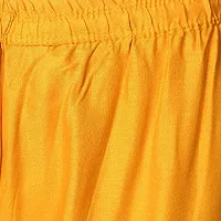 Swastik Stuffs Rayon Palazzo Pant for Women/Girls Mustard Yellow, White (Free Size_Pack of 2)-thumb2