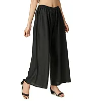 Swastik Stuffs Rayon Palazzo Pant for Women/Girls Black, Red (Free Size_Pack of 2)-thumb1