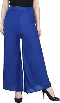 Swastik Stuffs Women's Stretch Fit Palazzo Pants (Pack of 3) (SSMP-PBluY3_Pink, Blue & Yellow_Free Size)-thumb1