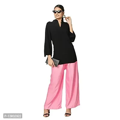 Swastik Stuffs Rayon Palazzo Pant for Women/Girls Baby Pink, Yellow (Free Size_Pack of 2)-thumb4