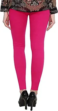 Swastik Stuffs Ankle Length Leggings Combo for Womens Free Size (SSALRP2_Red,Pink) (Pack of 2)-thumb2