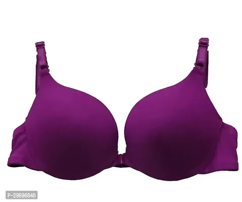 Stylish Polyester Spandex Solid Push-Up Bras for Women