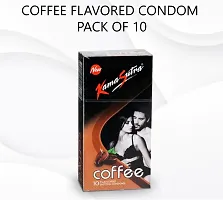 condoms Exite Coffee Flavoured Condoms 10'S 2Box 20 pcs Dotted Condoms-thumb2