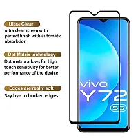 tempered glass for VIVO Y72 5G edge to edge screen protector 11D full screen coverage glass for VIVO Y72 5G-thumb1