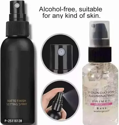 Hitan Face Makeup Combo Of Makeup Fixer Face Spray And Face Primer Gel