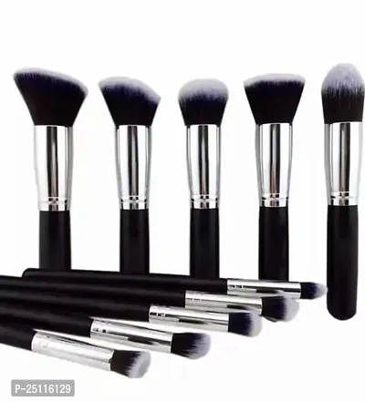 Hitan Professional 10Pc Black Color Makeup Brush Set-thumb0