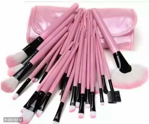 Hitan Professional Makeup Brushes 24 Pc With Storage Bag Pink Color-thumb0