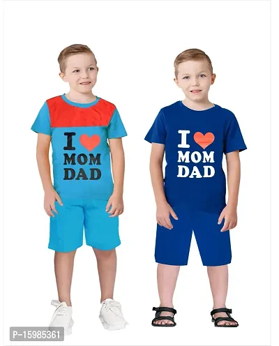 BOYS T-SHIRT AND SHORTS SET COMBO PACK OF2