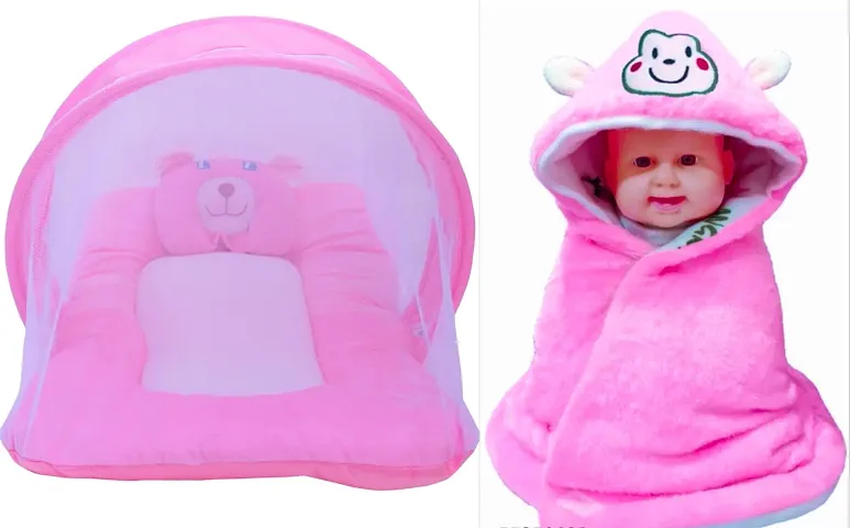 Baby Bedding Set With Protective Mosquito Net