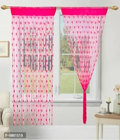 Wonderland Heart Shape Curtain Pack Of 2 Pc-thumb0