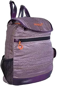 MABA Textured Casual Backpack with Leather Strap for Women/Girls, College/School Backpack (Pink)-thumb2
