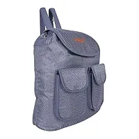 MABA Textured Casual Backpack for Women/Girls, College/School Backpack (Dark grey)-thumb1