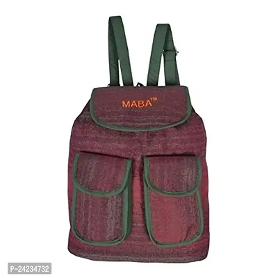 MABA Textured Casual Backpack for Women/Girls, College/School Backpack (Maroon)