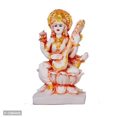 saraswati idol saraswati murti saraswati statue saraswati showpiece for pooja room showpiece figurine-thumb0