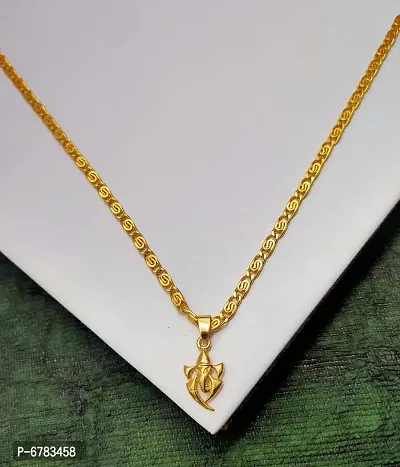 Trendy Gold Plated Chain Pendant  For Women
