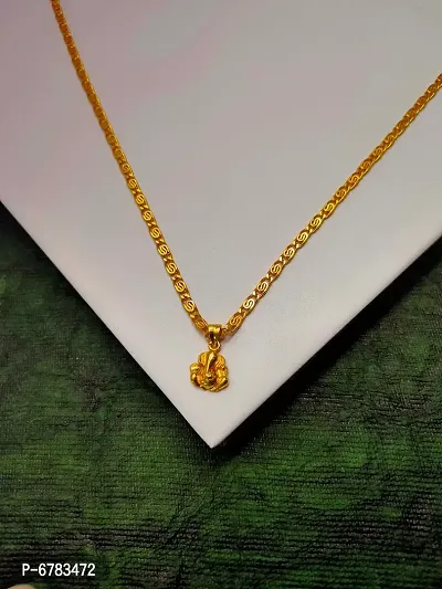 Trendy Gold Plated Chain Pendant  For Women