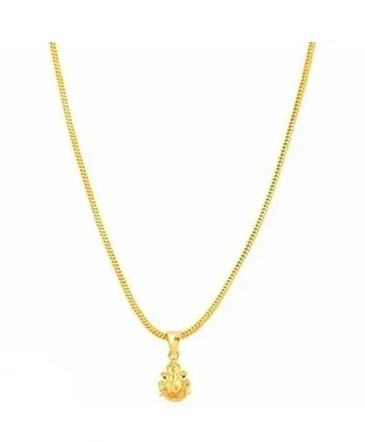 Beautiful Gold Plated Chain with Pendat