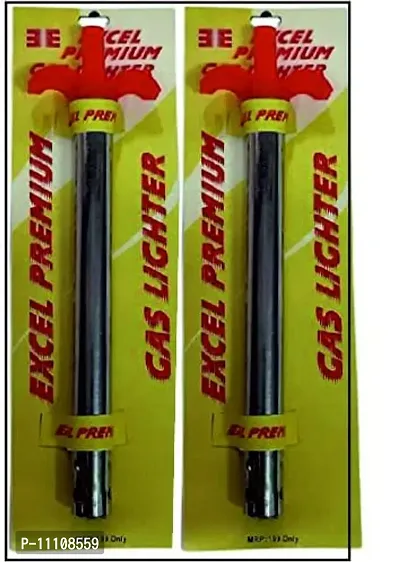 Gas Lighter Excel Premium Easy Grip Regular Gas Lighter For Kitchen Use {Pack Of 2}-thumb0