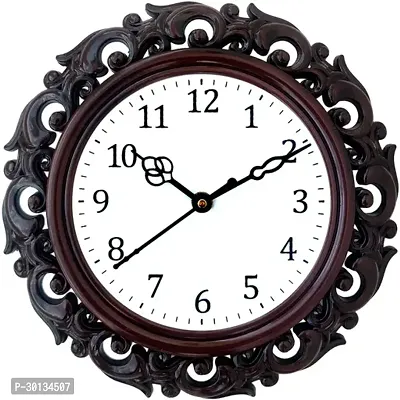 Designer Black Plastic Analog Wall Clock-thumb0