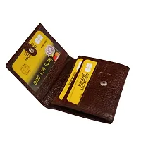 Style Shoes Brown Smart and Stylish Leather Card Holder-thumb1