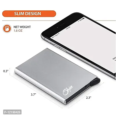 STYLE SHOES RFID Blocking Pop Up Credit Card Holder Case Metal Wallet for Men and Women-thumb5