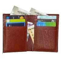 STYLE SHOES Leather Brown Card Wallet, Visiting , Credit Card Holder, Pan Card/ID Card Holder for Men and Women-thumb1