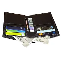 Style Shoes Pure Leather Pocket Size Wallet & Card Holder for Men & Women -Black- Small-thumb3