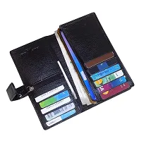 Genuine Leather Black Card Holder||Card Case||Carry Cash for Men-thumb3