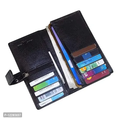 Genuine Leather Black Card Holder||Card Case||Carry Cash for Men-thumb4