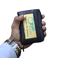 STYLE SHOES Leather Black Card Wallet, Visiting , Credit Card Holder, Pan Card/ID Card Holder for Men and Women-thumb3