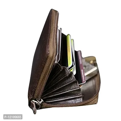 STYLE SHOES Leather Brown ATM, Visiting , Credit Card Holder, Pan Card/ID Card Holder for Men and Women-thumb3