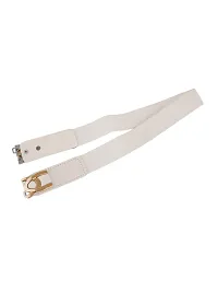 STYLE SHOES White Women Wide Elastic Belt For Dress Ladies Stretchy Belt Interlocking Buckle(8021IW)-thumb3